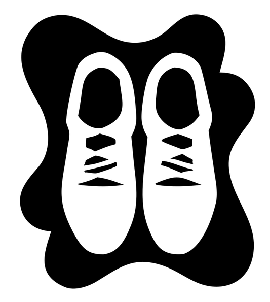 Sneaker Pair Blob Badge