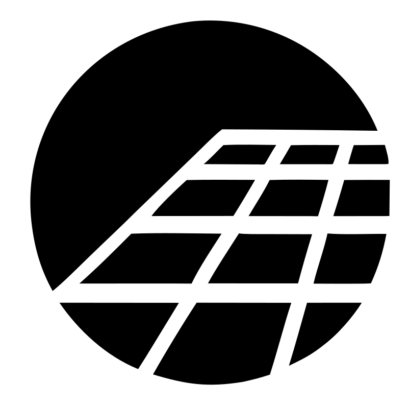 Solar Panel Circle Emblem