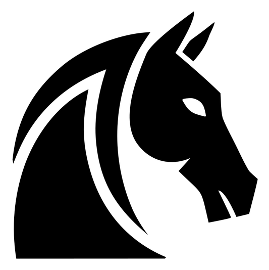 Solid Horse Head Icon