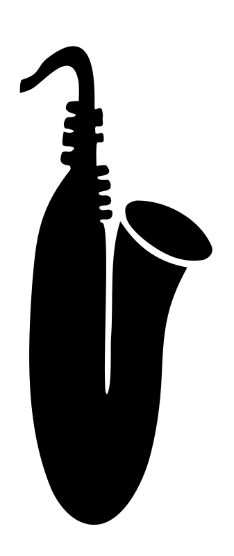 Solid Saxophone Flat Logo