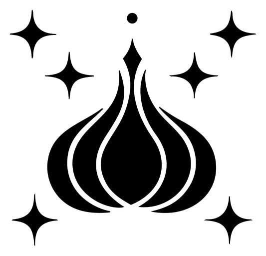 Sparkling Garlic Bulb Badge