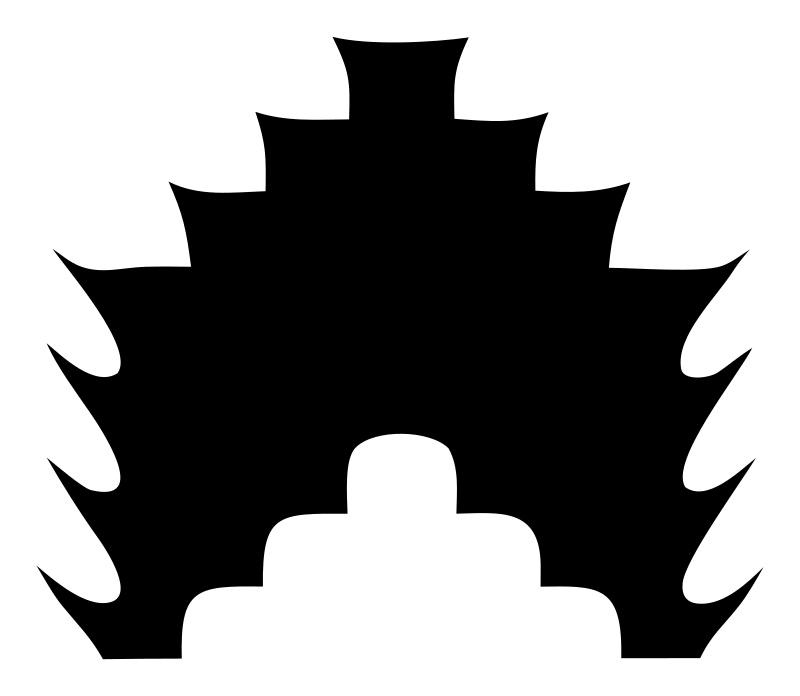 Spiked Crown Silhouette Badge