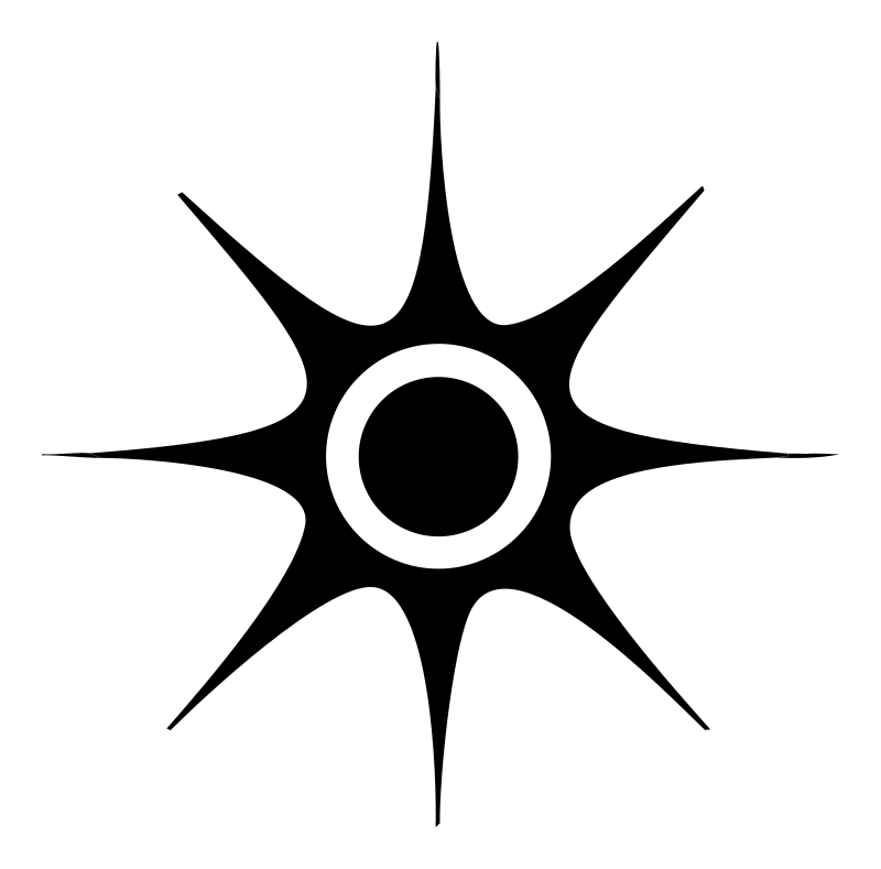 Spiked Sun Burst Mark