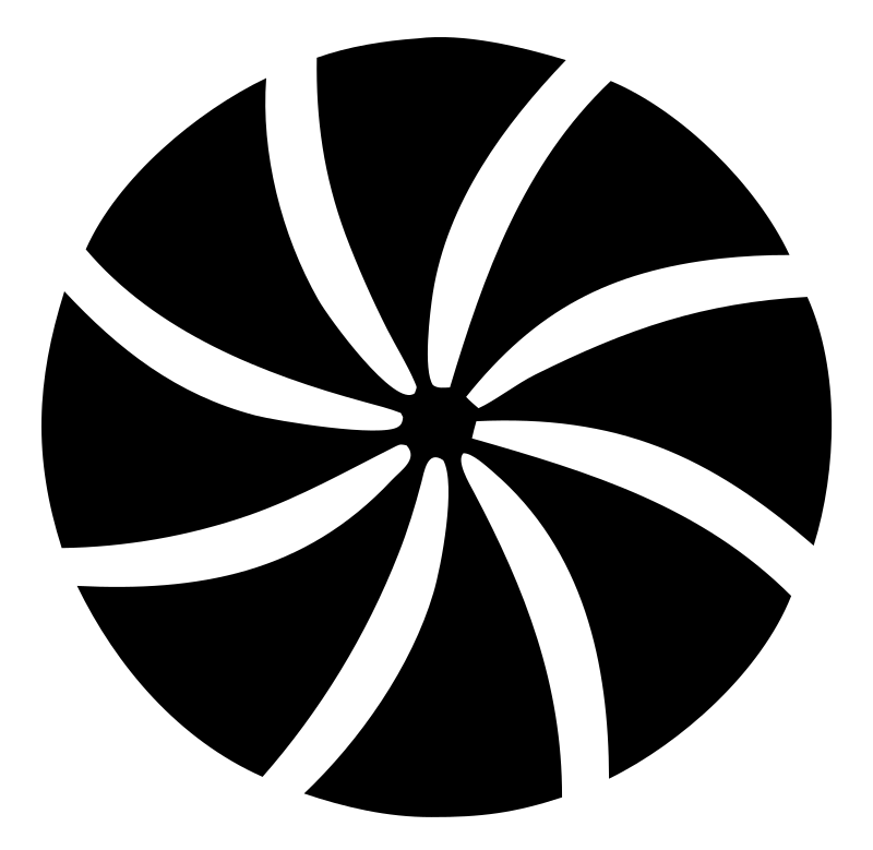 Spinning Pinwheel Snowflake Mark