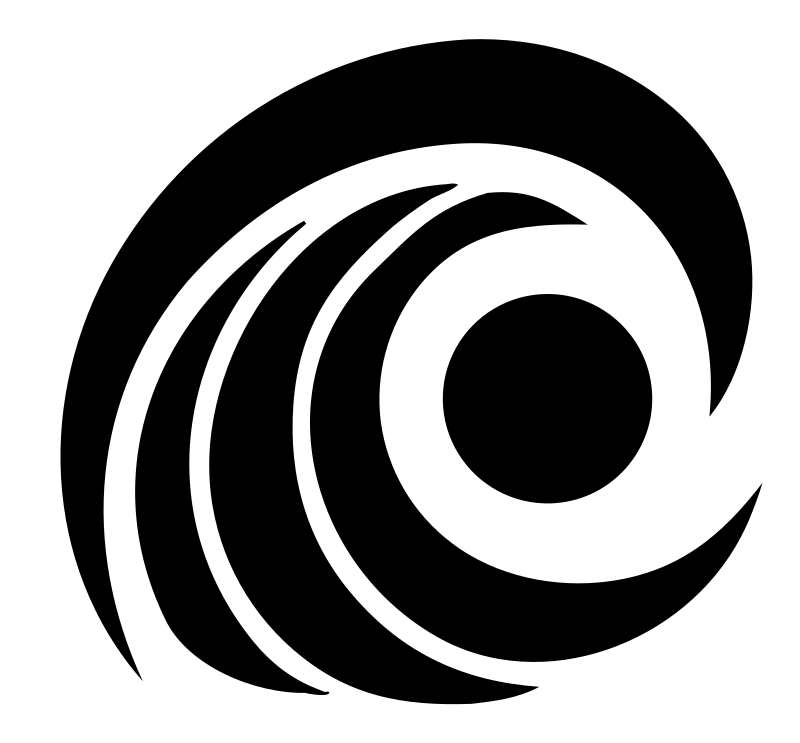 Spiral Ocean Wave Badge