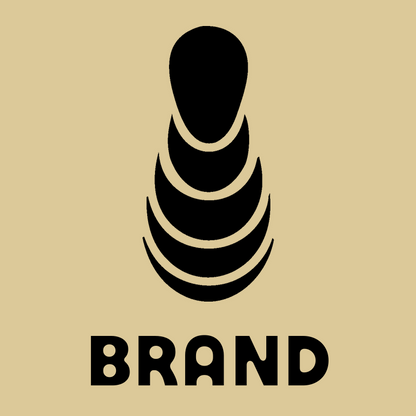 Stacked Arcs Bowling Pin Logo preview