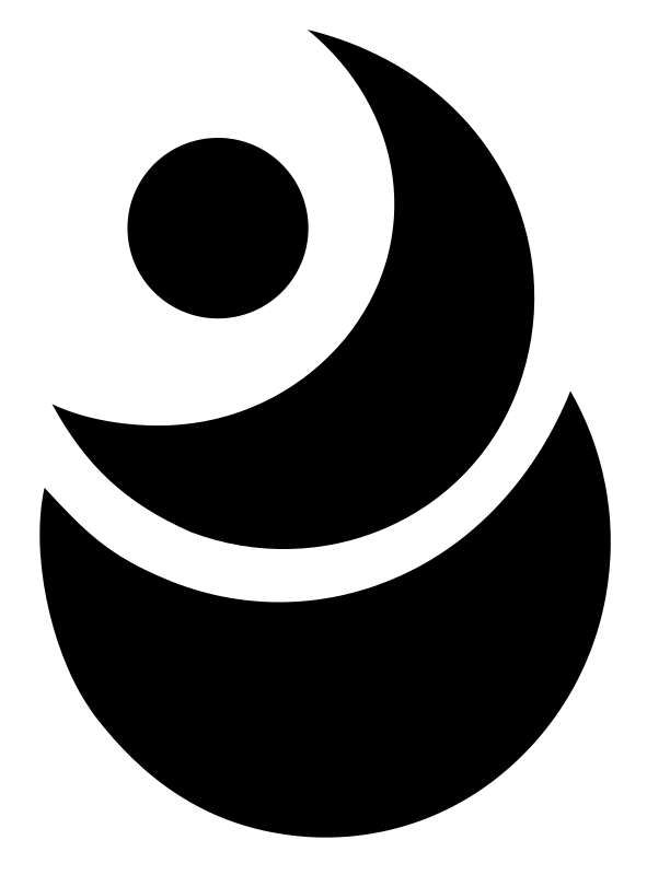 Stacked Crescent Moon Logo