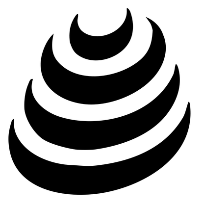 Stacked Crescent Shell Badge