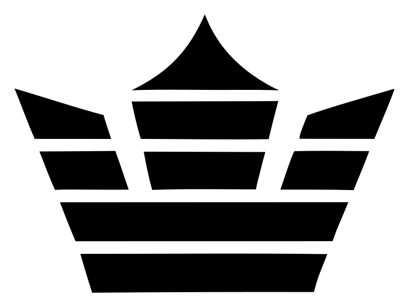 Striped Crown Badge