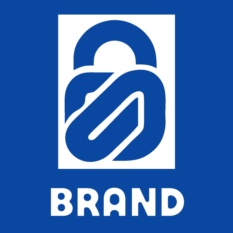 Striped Padlock Open Shackle Logo preview