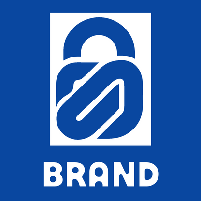 Striped Padlock Open Shackle Logo preview