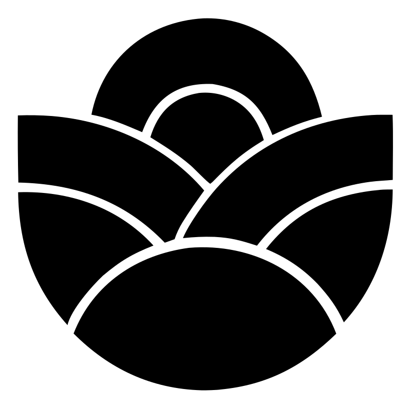 Sunrise Crown Circular Emblem