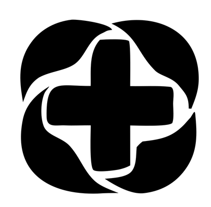 Swirl Cross Negative Space Mark