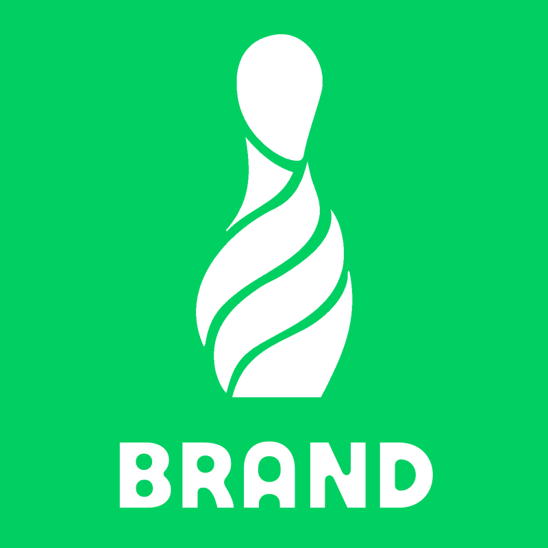 Swirl Stripe Bowling Pin Logo preview