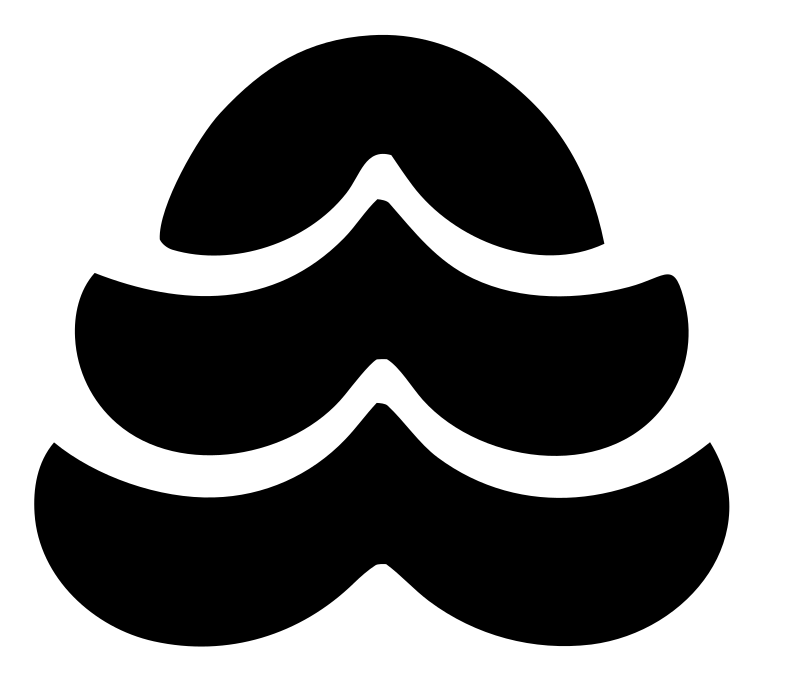 Tiered Pine Wave Emblem