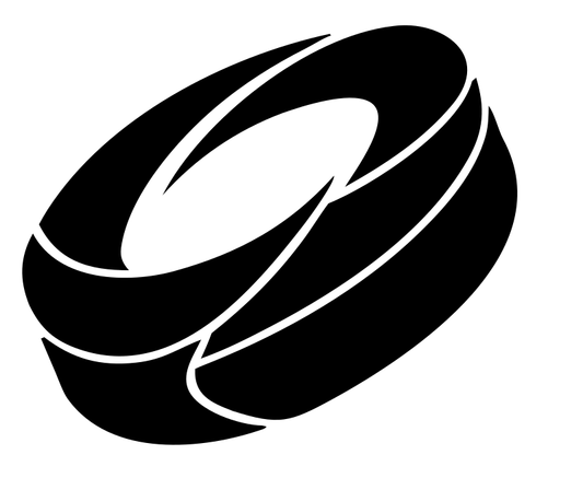 Tilted Hockey Puck Mark