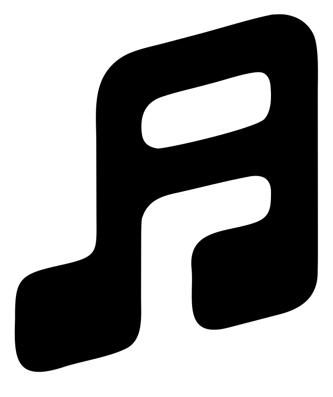 Tilted Music Note Badge