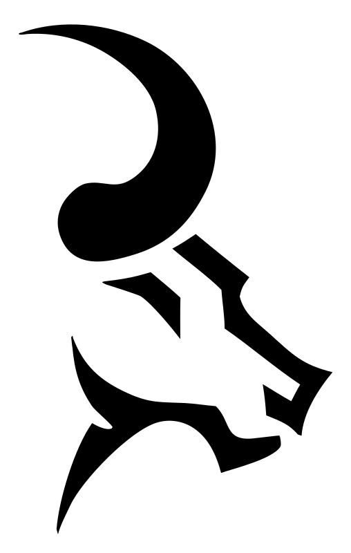 Tribal Bull Head Badge