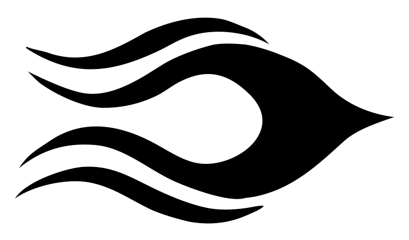 Tribal Flame Wave Logo