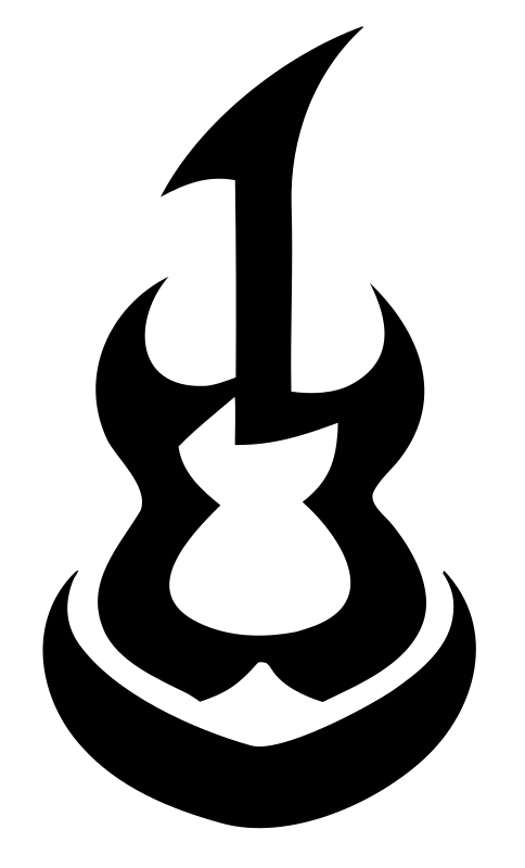 Tribal Guitar Body Mark
