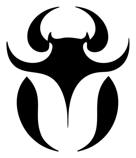 Tribal Horned Beetle Emblem