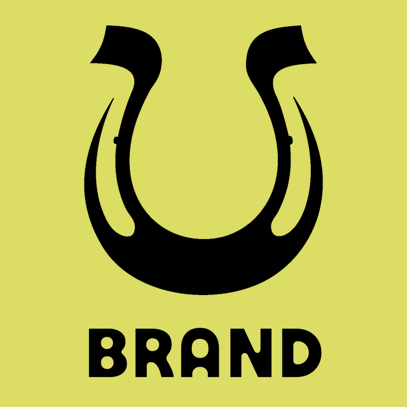 Tribal Horseshoe Silhouette Logo preview