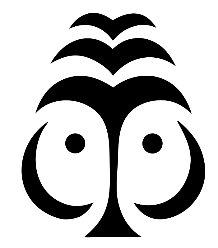 Tribal Owl Face Badge