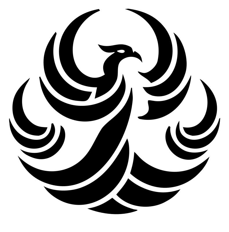 Tribal Phoenix Flame Crest