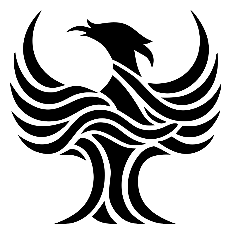 Tribal Phoenix Wave Emblem