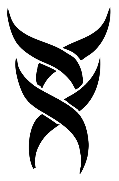Tribal Ribbon Gemini Mark
