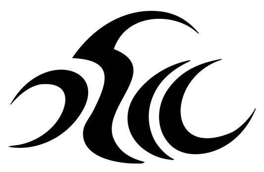 Tribal Wave Crest Badge