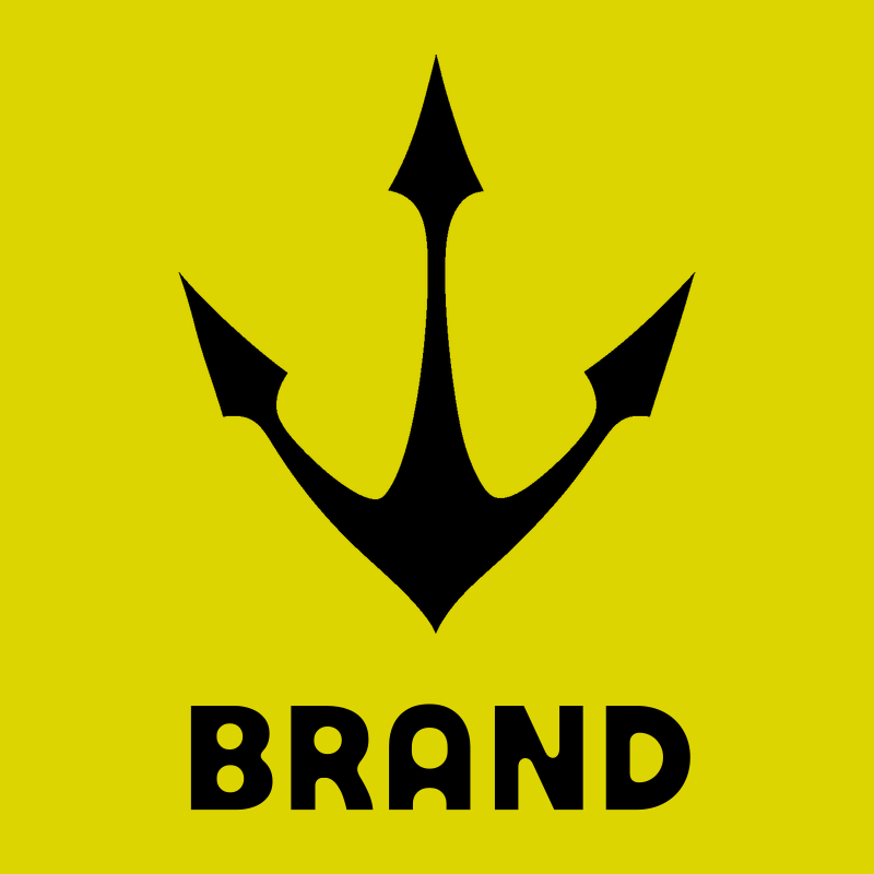 Trident Anchor Silhouette Badge preview