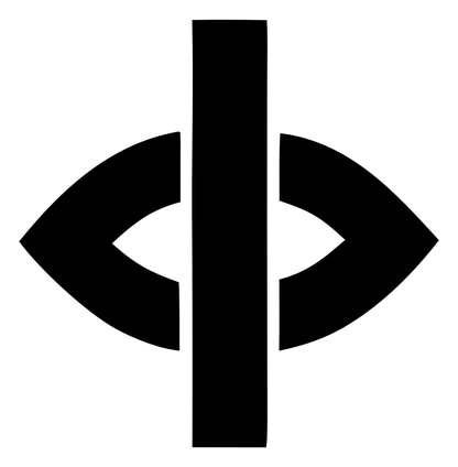 Vertical Bar Eye Compass Mark