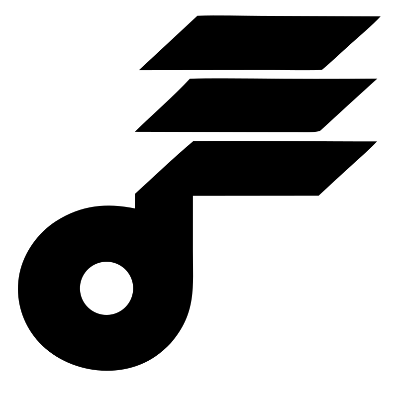 Winged Music Note Emblem