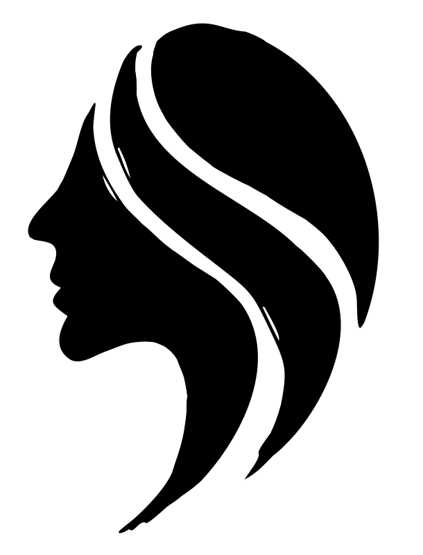 Woman Silhouette Profile Logo