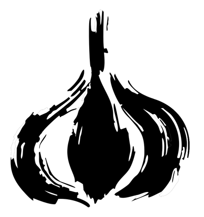Woodcut Garlic Bulb Mark