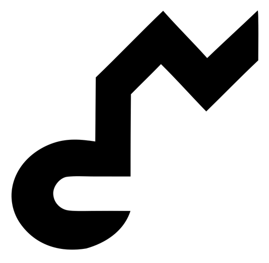 Zigzag Music Note Logo